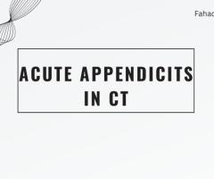 Acute appendicitis in CT